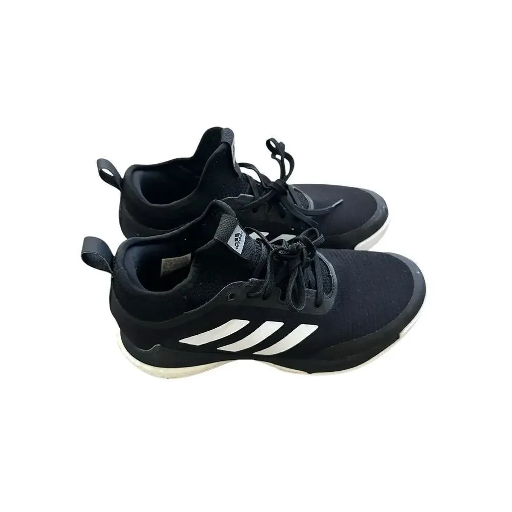 adidas Crazyflight Mid Black White Women’s Volleyball Shoes Size 8.5